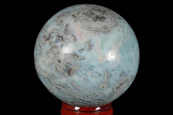 Polished Larimar Sphere - Dominican Republic #168207